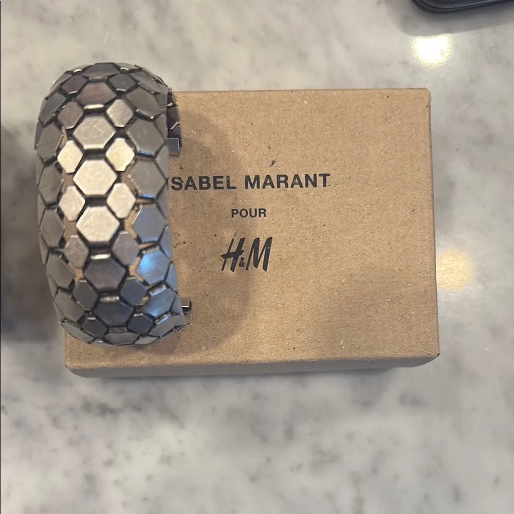 Isabel Marant Silver Geometric Chain Bracelet - Picture 2 of 6